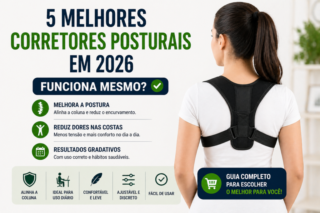 5 Melhores Corretores Posturais em 2026 (Funciona Mesmo?)