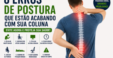 8 Erros de Postura Que Estão Acabando com Sua Coluna (Evite Agora)