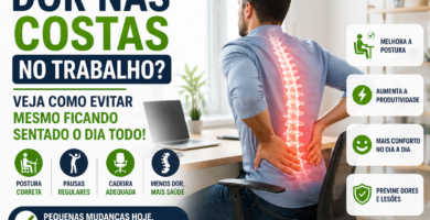 Dor nas Costas no Trabalho: Como Evitar Mesmo Ficando Sentado o Dia Todo